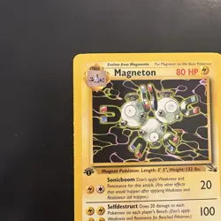 Pokemon Vintage 1st Edition Non-Holo Rare Magneton 26/62 Fossil Wotc 1999 - Image 2