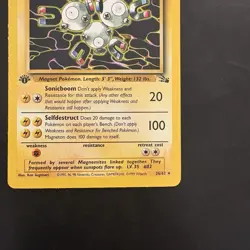Pokemon Vintage 1st Edition Non-Holo Rare Magneton 26/62 Fossil Wotc 1999 - Image 4