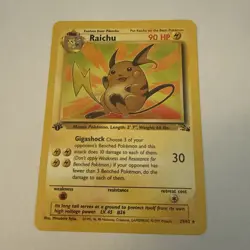 Raichu | 1st Edition | Fossil | 29/62 | NM-M | Pokemon | WotC - Image 2