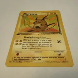 Raichu | 1st Edition | Fossil | 29/62 | NM-M | Pokemon | WotC - Image 4