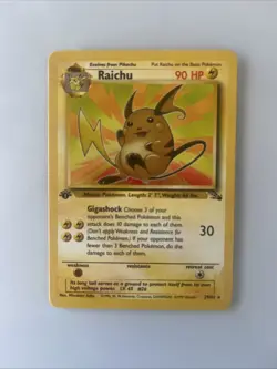 Raichu 29/62 Fossil Regular 1st Edition Pokemon Wizards - Image 1