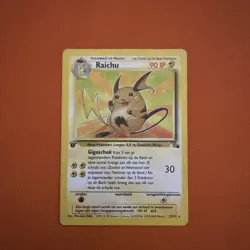 Raichu (29/62) Regular Rare 1st Edition Pokemon Fossil 4th Print Dutch - Image 1