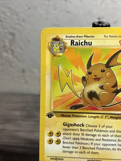 Raichu 29/62 Fossil Regular Rare-1st Edition-Pokemon TCG-Fast Shipping-Played!! - Image 2