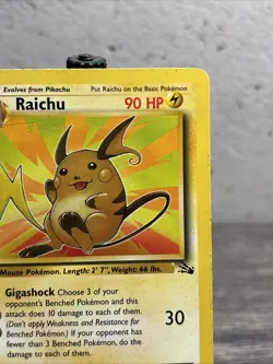 Raichu 29/62 Fossil Regular Rare-1st Edition-Pokemon TCG-Fast Shipping-Played!! - Image 3