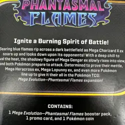 Pokemon TCG Mega Evolution Phantasmal Flames Booster Pack Promo Card Coin - Image 5
