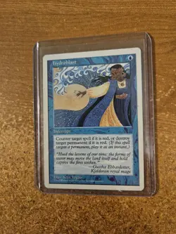 MAGIC THE GATHERING 5TH EDITION UNCOMMON HYDROBLAST LIGHTLY PLAYED - Image 1