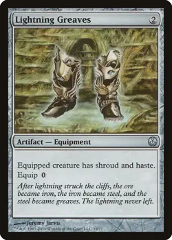 MTG LIGHTNING GREAVES Duel Decks: Phyrexia vs. the Coalition NM - Image 1