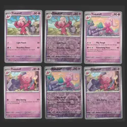 Tinkatuff Pokemon Card Collection Set of 6 English Cards Reverse Holo Rare - Image 1