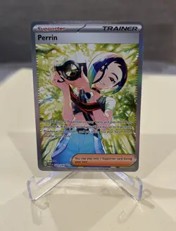 Pokemon Twilight Masquerade Perrin 220/167 Special Illustration Rare Full Art NM - Image 1