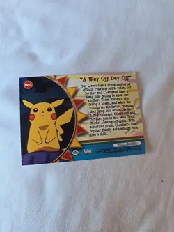 1998 Topps Chrome Pokemon Orange Islands A Way Off Day Off Holo Foil - Image 2