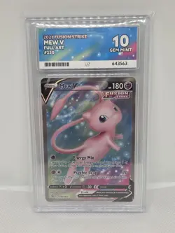 Pokemon TCG: ACE 10 GEM MINT Mew V 250/264 - SWSH Fusion Strike - Image 1