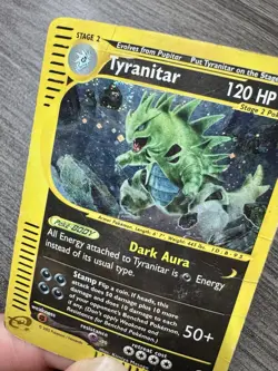 ◓Tyranitar 29/165 Expedition Base Set 2002 - Pokemon TCG Holo Rare e-Reader*DMG◓ - Image 5