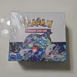 Pokemon Stellar Crown Booster Box - Scarlet & Violet TCG New Sealed Tight Wrap - Image 1