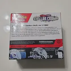 Pokemon Stellar Crown Booster Box - Scarlet & Violet TCG New Sealed Tight Wrap - Image 3