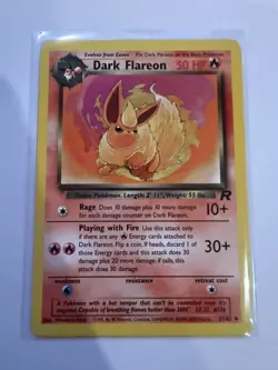 Dark Jolteon, Vaporeon, Flareon Vintage Pokemon Lot Team Rocket - Image 1