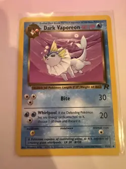 Dark Jolteon, Vaporeon, Flareon Vintage Pokemon Lot Team Rocket - Image 3