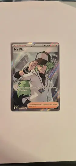 Pokemon TCG N's Plan Full Art Trainer 163/086 Black Bolt Sv: English - Image 1