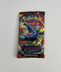 Pokemon Mega Evolution Phantasmal Flames Booster Pack ~PLEASE READ~ OPENED PACK - Image 1