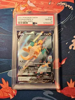 Dragonite V 2021 Evolving Skies 192 PSA 10 Pokemon - Image 1