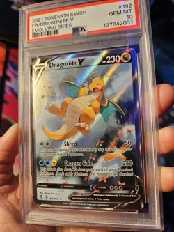 Dragonite V 2021 Evolving Skies 192 PSA 10 Pokemon - Image 3
