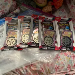 5 Packs Pokemon blister scarlet & violet auction 15 - Image 1