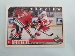 1998-99 Upper Deck UD Choice Preview Sergei Fedorov #75 HOF - Image 1