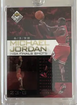 1998-99 Upper Deck UD Choice Preview NBA Finals Shots Michael Jordan #7 23-G - Image 1