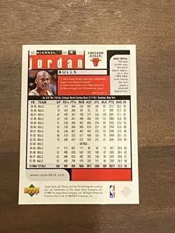 1998-99 Upper Deck UD Choice Preview Michael Jordan #23 Chicago HOF PWE 🐐v2 - Image 2