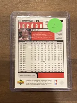 1998-99 Upper Deck UD Choice Preview Michael Jordan #23 Chicago HOF PWE 🐐v2 - Image 3