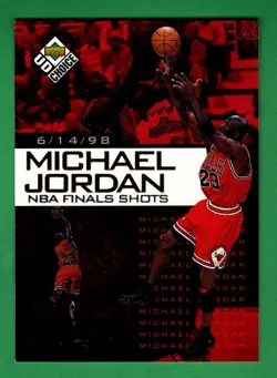 1998-99 UD Choice Preview Michael Jordan NBA Finals Shots #6 Chicago Bulls HOF - Image 1
