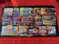 One Piece Card Game TCG Op01-Op14 ST, EB02 Lot of 503 & 4 Deck Boxes NM - Image 1