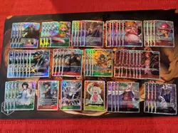 One Piece Card Game TCG Op01-Op14 ST, EB02 Lot of 503 & 4 Deck Boxes NM - Image 5