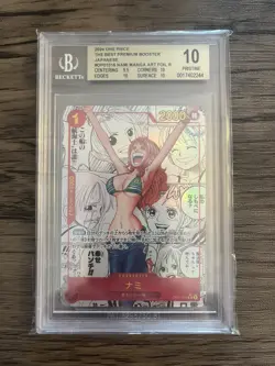 BGS 10 PRISTINE One Piece Nami Manga Alt Art The Best PRB01 Japanese psa - Image 1
