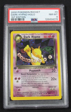 2000 Pokemon Rocket DARK HYPNO HOLO 1st Edition 9/82 PSA 8 NM-MT - Image 1