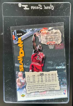 1997-98 Upper Deck Nestle Slam Dunk Michael Jordan #SD22 Bulls - Image 2