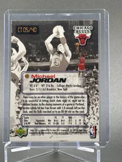 1997-98 Upper Deck Nestle Slam Dunk - Crunch Time Michael Jordan #CT 05 - Image 2
