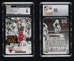 1997-98 Upper Deck Nestle Slam Dunk Crunch Time Michael Jordan #CT05 CGC 6 HOF - Image 3