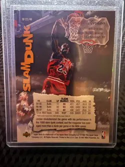 1997-98 Upper Deck Nestle Slam Dunk - Michael Jordan #SD 22 - Image 2