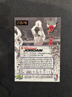 1997-98 Upper Deck Nestle Slam Dunk - Crunch Time Michael Jordan #CT 05 - Image 2