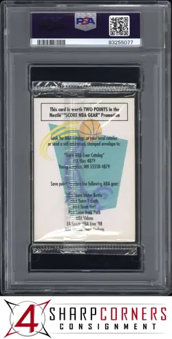 1997 UPPER DECK/NESTLE SLAM DUNK CELLO PACK MICHAEL JORDAN TOP PSA 10 - Image 2