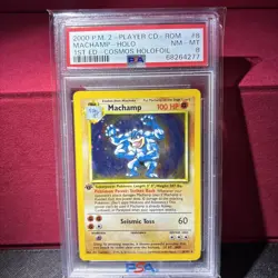 Pokemon TCG Holo 1st Edition Cosmos PSA 8 2000 Holofoil MINT CD-ROM Promo - Image 1
