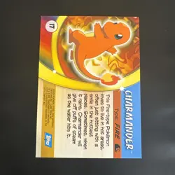 Charmander #17 Pokemon Topps Advanced Challenge 2004 - Image 2