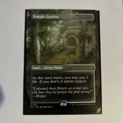 MTG ~ Temple Garden (Borderless Double Sided) Lorwyn Eclipsed ~ Near Mint ~ Rare - Image 1