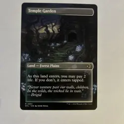 MTG ~ Temple Garden (Borderless Double Sided) Lorwyn Eclipsed ~ Near Mint ~ Rare - Image 2