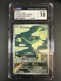 2024 POKEMON Drampa 184/162 Temporal Forces Illustration Rare CGC GEM MINT 10 - Image 2