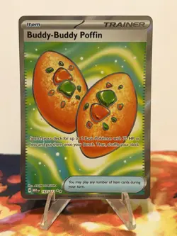 Pokemon TCG Buddy-Buddy Poffin Ultra Rare ME01: Mega Evolution 167/132 NM - Image 1