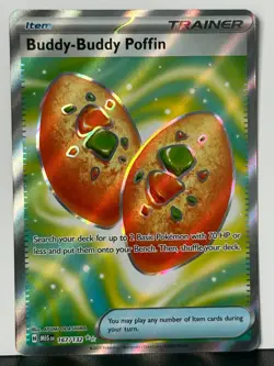 Buddy-Buddy Poffin Ultra Rare 167/132 Me01 Pokemon Mega Evolution Pokemon TCG NM - Image 1