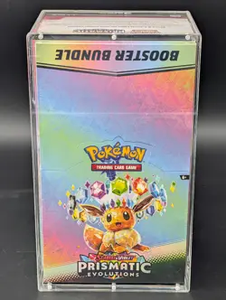 Pokemon SV8.5 Prismatic Evolutions Sealed Booster Bundle Display Case - Image 1