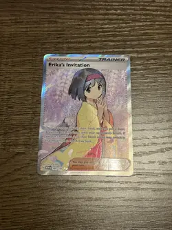 Pokemon TCG Erika's Invitation Scarlet & Violet Holo Ultra Rare Card 196/165 - Image 1