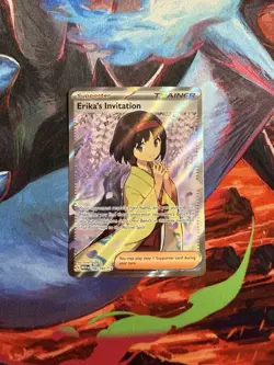 Pokemon TCG Erika's Invitation Holo Card 196/165 Scarlet & Violet 151 - Image 1